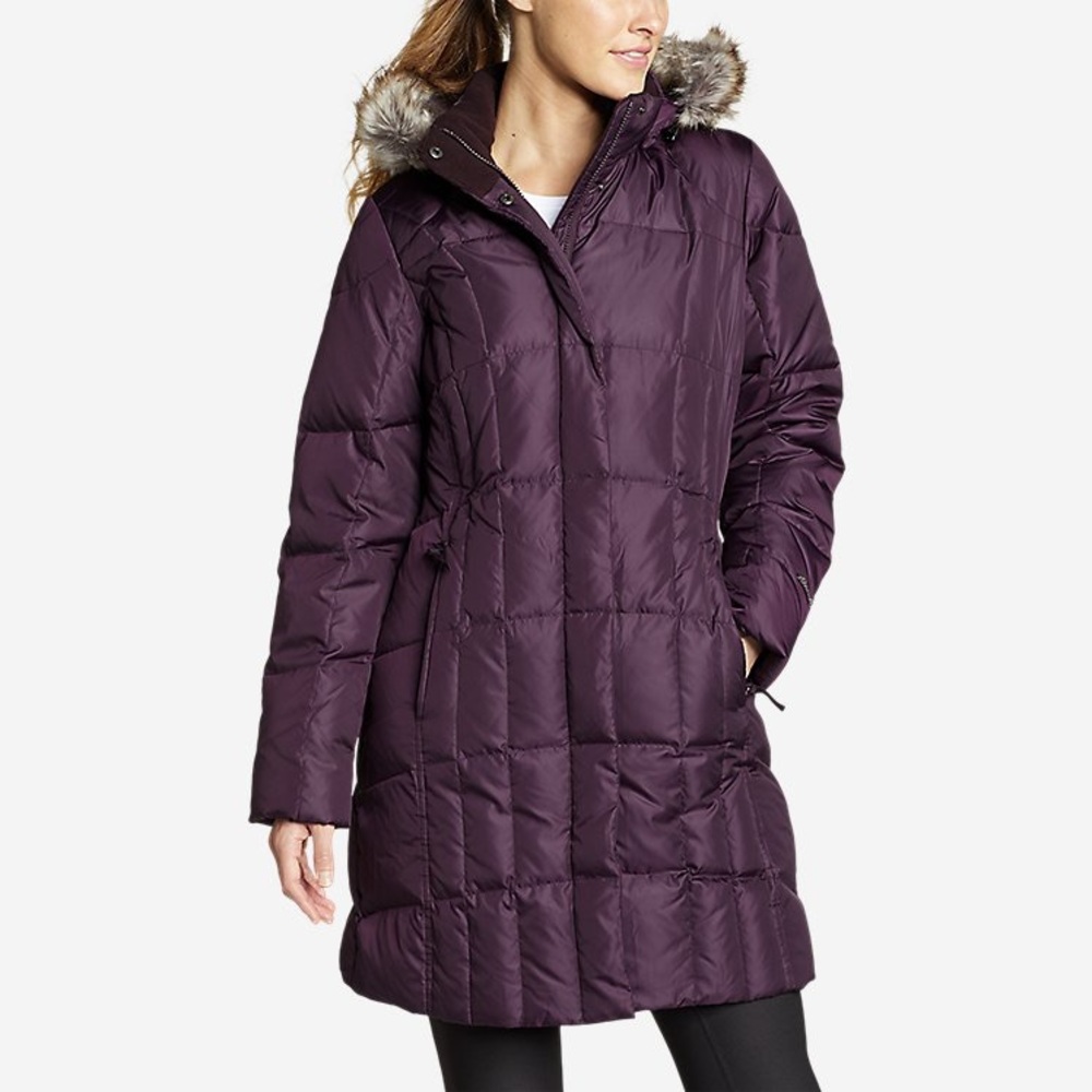 Women’s Eddie Bauer Lodge Down Parka Large Purple